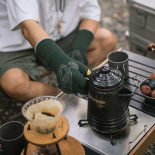 Перчатки огнестойкие Naturehike CNH22FS003, темно-зеленые