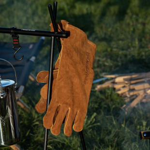 Перчатки огнестойкие кожаные Naturehike NH20FS042, размер M, коричневые