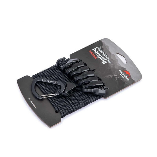 Шнур хозяственный Naturehike Rope Camping 4м black NH19PJ040