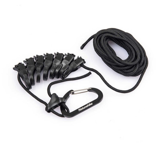 Шнур хозяственный Naturehike Rope Camping 4м black NH19PJ040