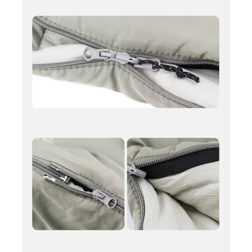 Спальный мешок с капюшоном Naturehike M300 NH20MSD02, зеленый, правый