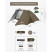Палатка двухместная Naturehike CNK2300ZP040, коричневая