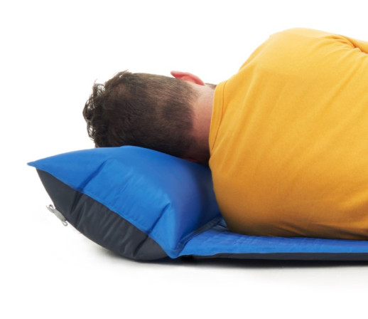 Коврик самонадувающийся двухместный с подушкой Naturehike NH18Q010-D, 25 мм, синий