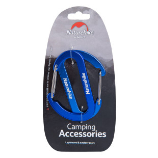 Карабин многофункциональный Naturehike 65 мм 2 pack синий
