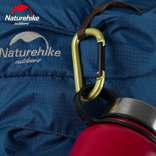 Карабин многофункциональный Naturehike D-type 80 мм оранжевый
