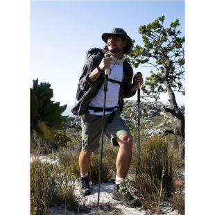 Трекинговая палка Naturehike NH20DS003, 135 см, черный/красный