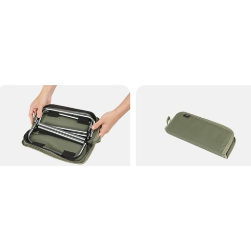 Стул складной Naturehike CNK2550JJ011, алюминий, черный