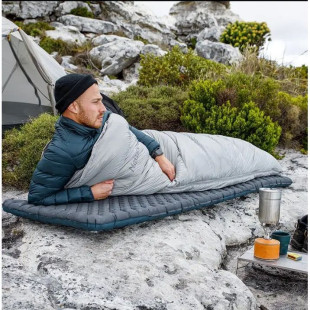 Матрас надувной сверхлегкий двойной Naturehike CNH22DZ018, с мешком для надувания, прямоугольный зеленый 196 см