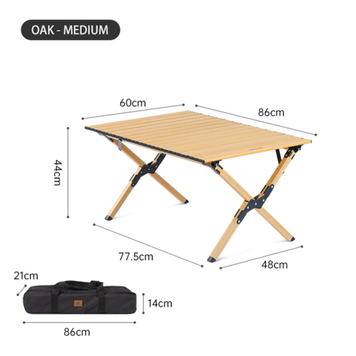 Cтол раскладной Naturehike CNK2300JU010 размер M, алюминий, бежевый