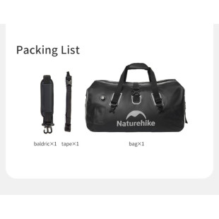 Водонепроницаемая дорожная сумка Naturehike CNK2450XB015, 60 л, черная