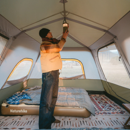 Палатка восьмиместная Naturehike Cape 13.1 CNK2450WS050 с быстрым раскрытием, серо-коричневая