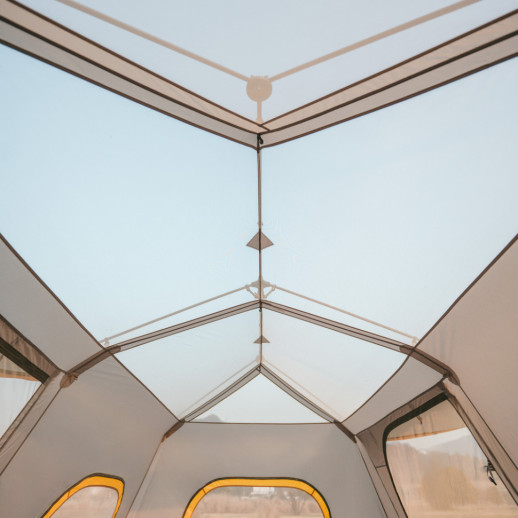 Палатка восьмиместная Naturehike Cape 13.1 CNK2450WS050 с быстрым раскрытием, серо-коричневая