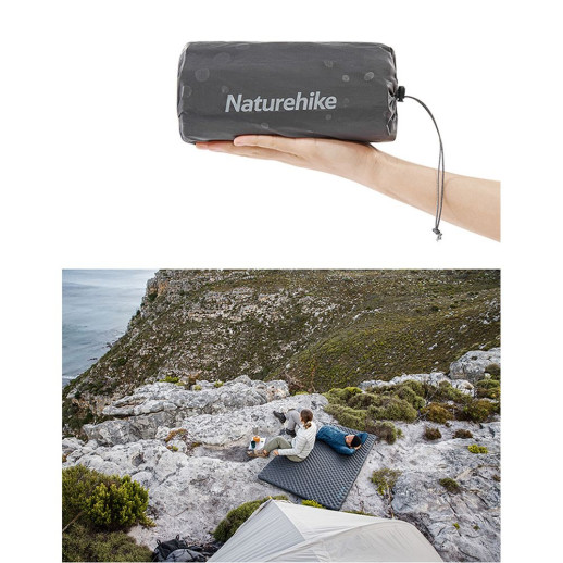 Матрас надувной сверхлегкий Naturehike CNH22DZ018, с мешком для надувания, прямоугольный зеленый 183 см.