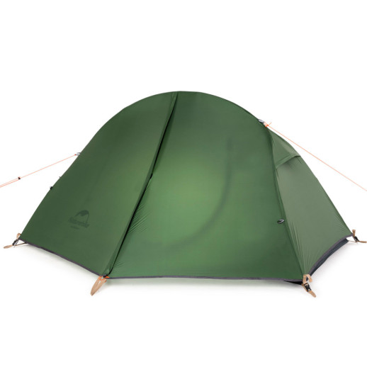 Палатка сверхлегкая одноместная с футпринтом Naturehike Cycling 1 NH18A095-D, 210T, темный зеленый