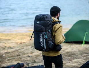 Рюкзак туристический Naturehike NH18Y045-Q, 45 л, черный