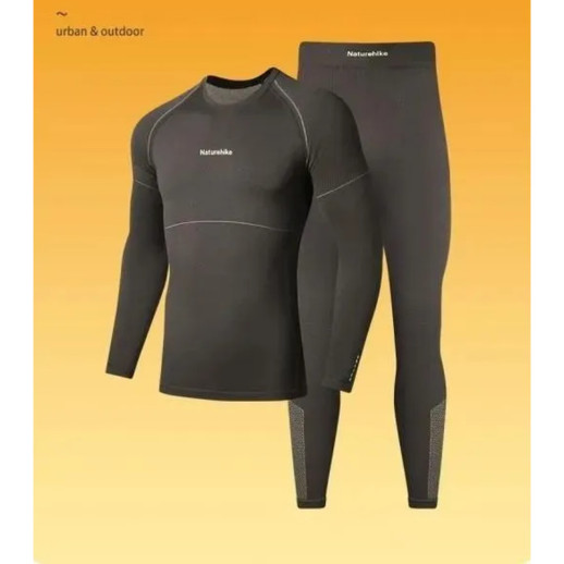 Комплект термобелья мужского Naturehike CYY2342GC010, демисезон, размер XXL, графит