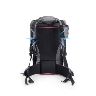 Рюкзак туристический Naturehike Rock NH20BB113, 40L + 5L, черный