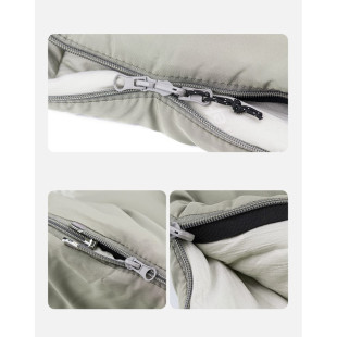 Спальный мешок с капюшоном с обычным мешком для хранения Naturehike M180 CNK2350WS023 левый, светло-зеленый