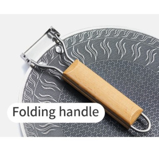 Сковорода из нержавеющей стали со складывающейся ручкой Naturehike CNK2550CF011, 29,5 х 29,5 см