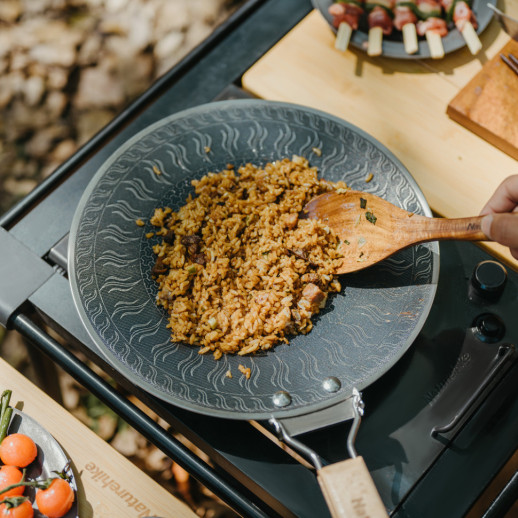 Сковорода из нержавеющей стали со складывающейся ручкой Naturehike CNK2550CF011, 29,5 х 29,5 см