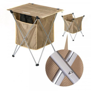 Стол складной с коробкой для хранения Naturehike NH19JJ084, 1680D Oxford / алюминий, песочный