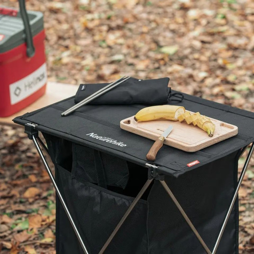 Стол складной с коробкой для хранения Naturehike NH19JJ084, 1680D Oxford / алюминий, песочный