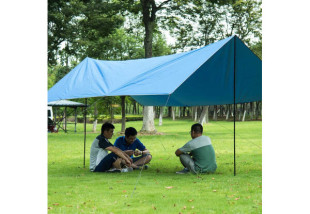 Тент кемпинговый Naturehike 420D 4х3 м, 2,5 кг  orange (NH15T001-M)