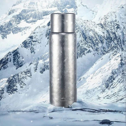 Термос титановый с чехлом Naturehike CNK230CF012 600 ml