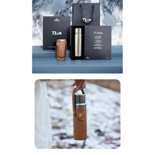 Термос титановый с чехлом Naturehike CNK230CF012 600 ml