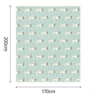 Коврик для пикника Naturehike CNK2350WS010 170*200 см, голубой с принтом