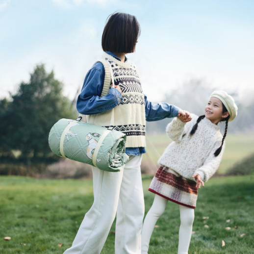 Коврик для пикника Naturehike CNK2350WS010 170*200 см, голубой с принтом