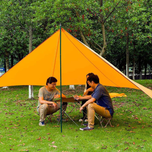 Тент туристический Naturehike 210T polyester 4,25х2.55м 0,66 кг orange (NH15T003-M)