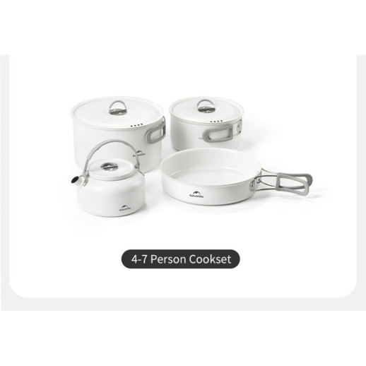 Кастрюля с керамическим антипригарным покрытием Naturehike CNK2450CF013, 1.7 л, алюминий