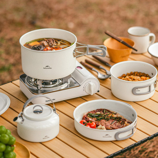 Кастрюля с керамическим антипригарным покрытием Naturehike CNK2450CF013, 1.7 л, алюминий