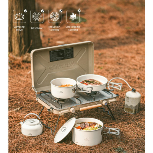 Кастрюля с керамическим антипригарным покрытием Naturehike CNK2450CF013, 1.7 л, алюминий