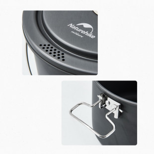 Набор посуды (2 кастрюли, котелок, сковорода) Naturehike CNH22CJ002, алюминий