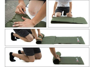 Коврик самонадувающийся с подушкой Naturehike NH15Q002-D, 25мм, голубой