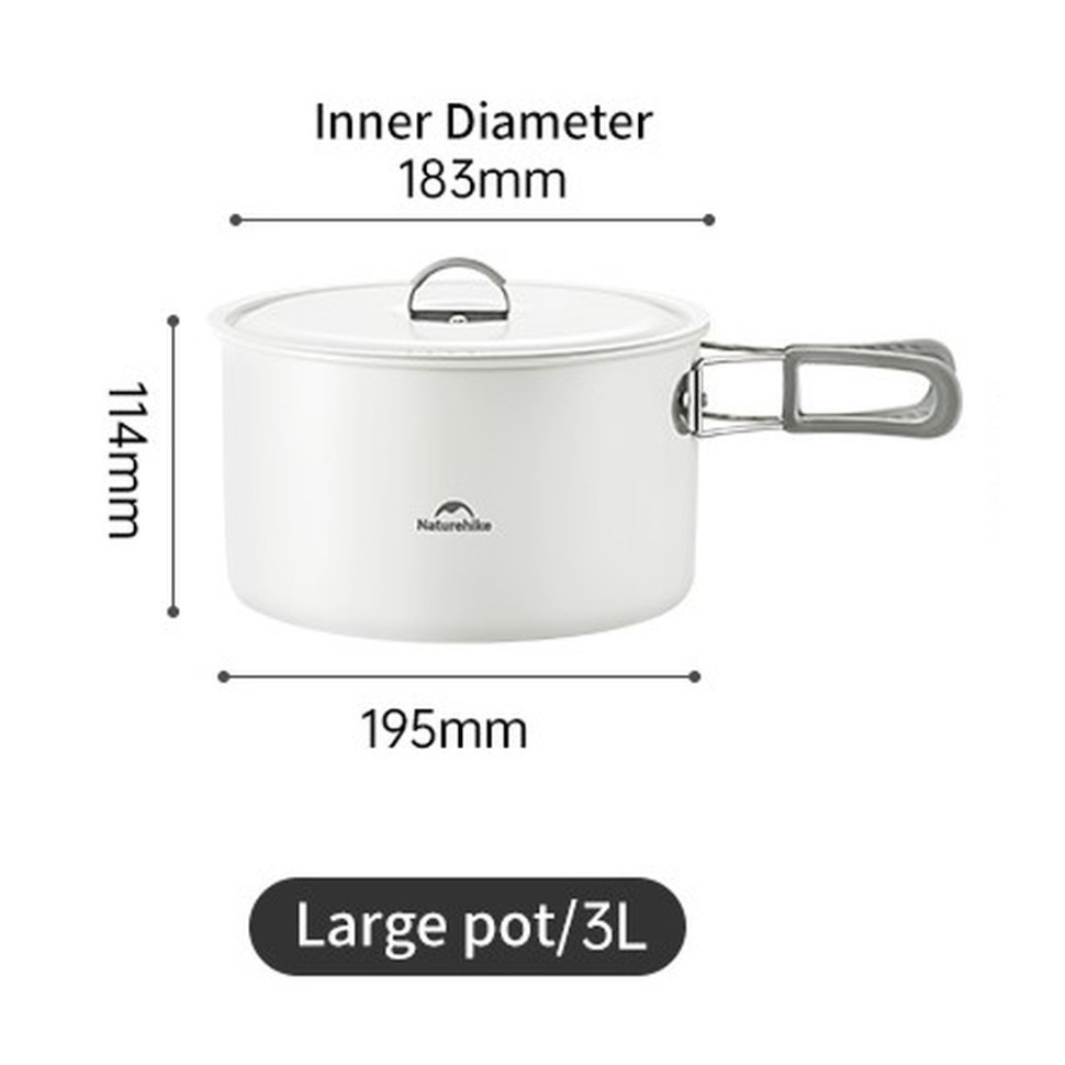 Кастрюля с керамическим антипригарным покрытием Naturehike CNK2450CF013 ...