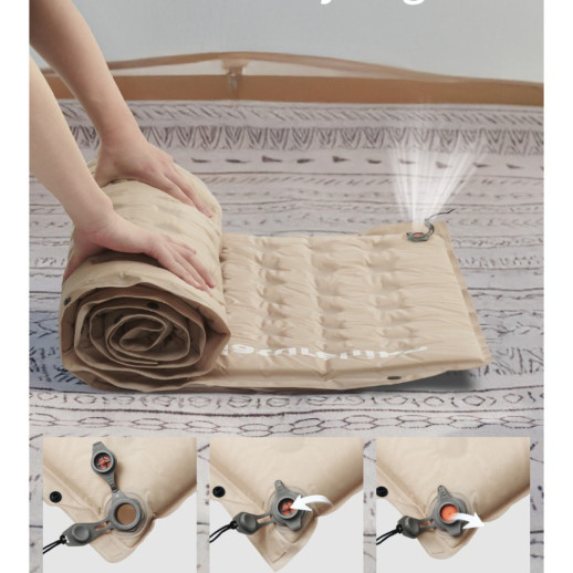 Самонадувающийся коврик Naturehike CNK2550WS025, 30мм, бежевый