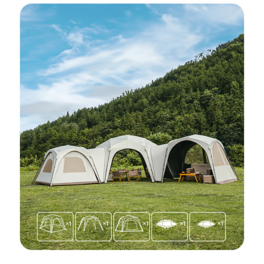 Тент для кемпинга Naturehike CNK230WS014, 4.6м*4,0м, бежевый