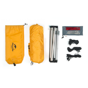 Тент-палатка Naturehike Twin Peaks 210T polyester  orange (NH17T015-M)