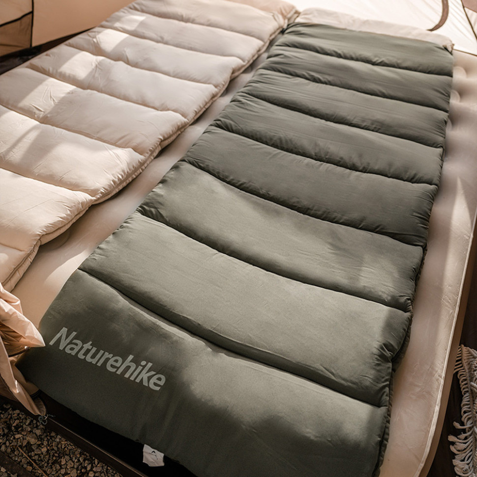 Спальник с капюшоном Naturehike LD350 CNK2300SD016, темно-зеленый