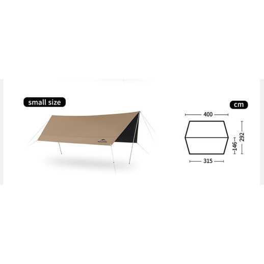 Тент универсальный Naturehike CNK2350WS015, размер S, бежевый