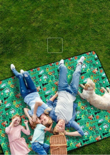 Коврик для пикника Naturehike C042 200 х 180 cм NH19D024-Z green forest