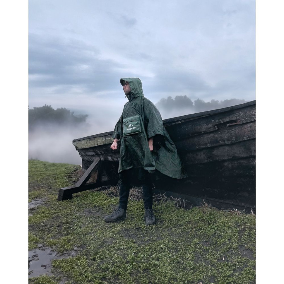 Плащ-дождевик Naturehike CNH23RG001, темно-зеленый | Naturehike