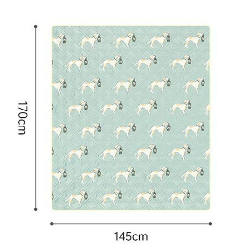 Коврик для пикника Naturehike 145*170 CNK2350WS010, зеленый с собаками
