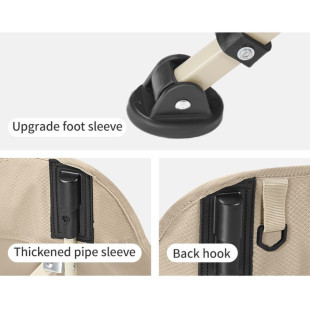 Стул складной Naturehike Stellaluna T04 CNK2550JJ022, углеродистая сталь, хаки