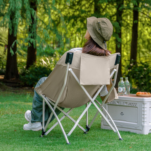 Стул складной Naturehike Stellaluna T04 CNK2550JJ022, углеродистая сталь, хаки