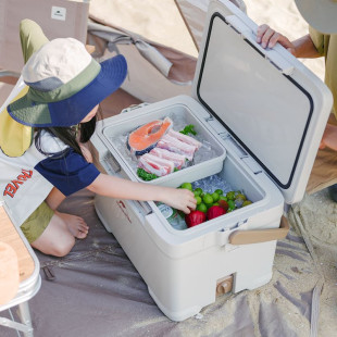 Туристический холодильник до 36 часов Naturehike CNK2300BS012, 22 л, бежевый