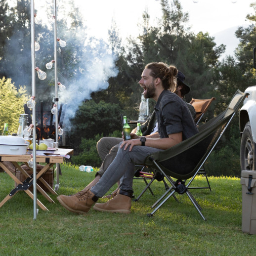 Стул складной ультралегкий Naturehike CNK2350JJ018 Stellaluna L02, алюминий, оливковый